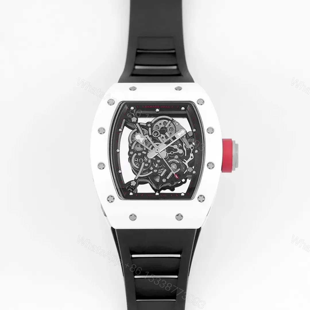 View 8 of KU+ KV-V5 White Ceramic Skeleton Watch