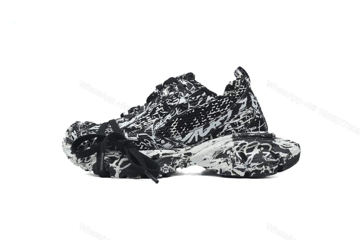 View 6 of Balenciaga 3XL Luminous Black Graffiti 734731 W3XDC 0236