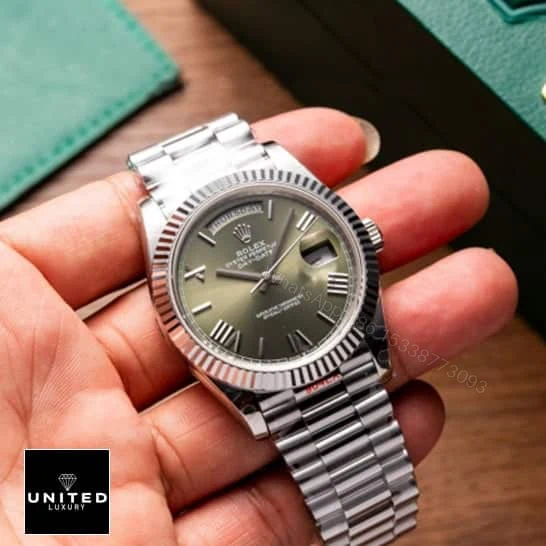 View 12 of Rolex Olive Green Replica