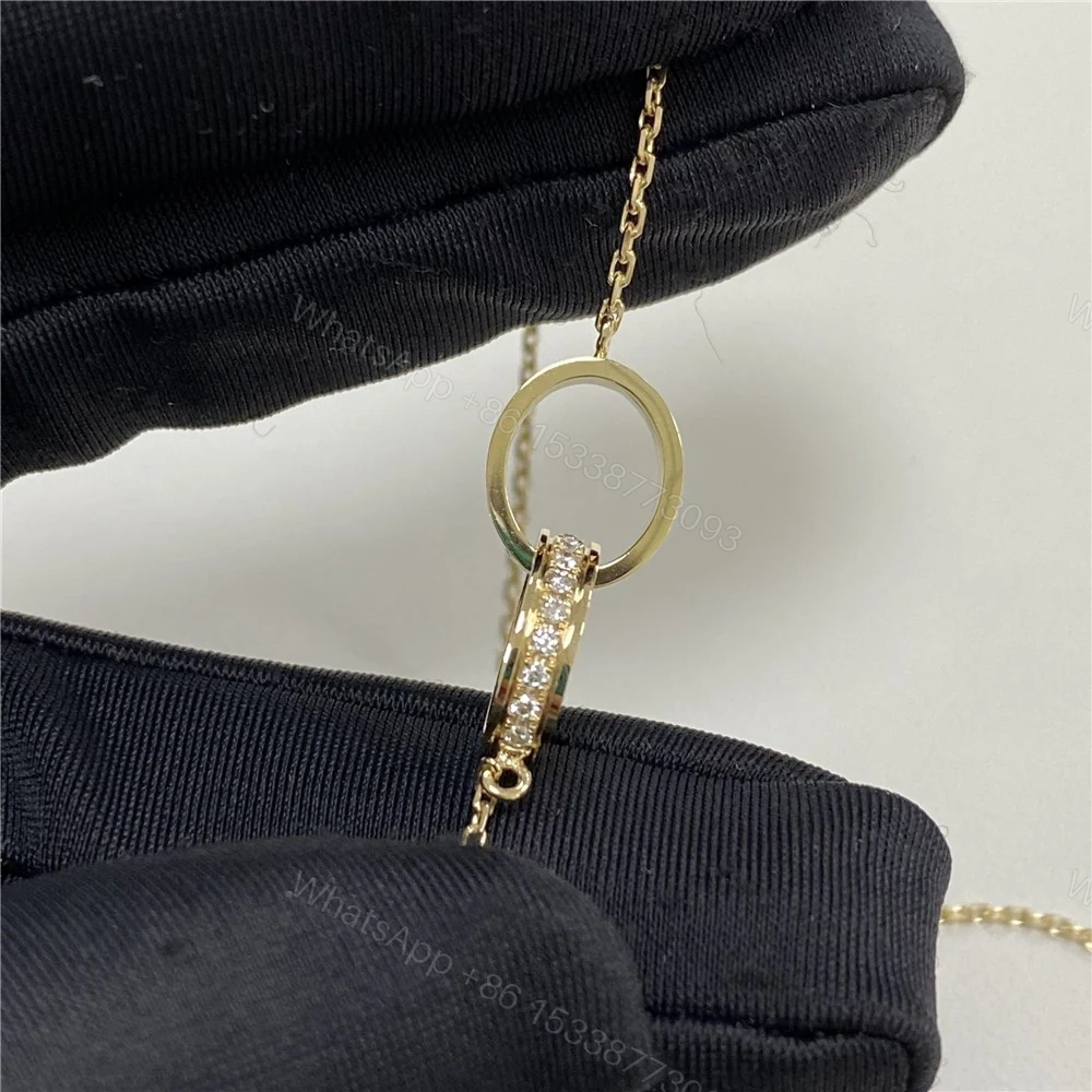 View 3 of Cartier Baby Love Necklace Pave Diamonds B7013800