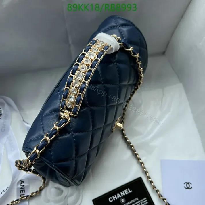 View 15 of Chanel Inspired Classic Black Flap Mini Bag- Elegant Style