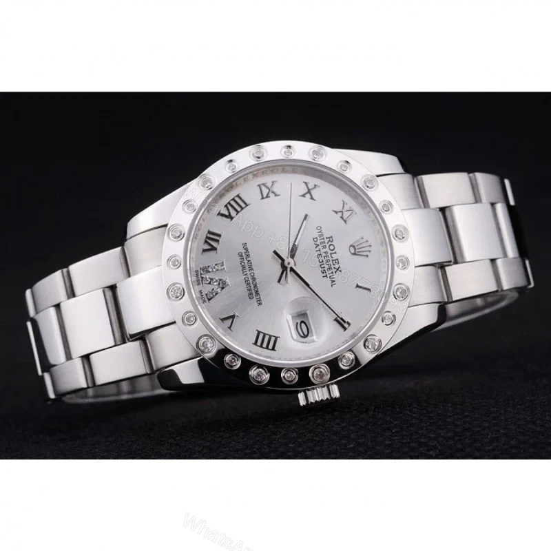 View 4 of Replica Rolex Datejust Silver Dial 7468 36 mm