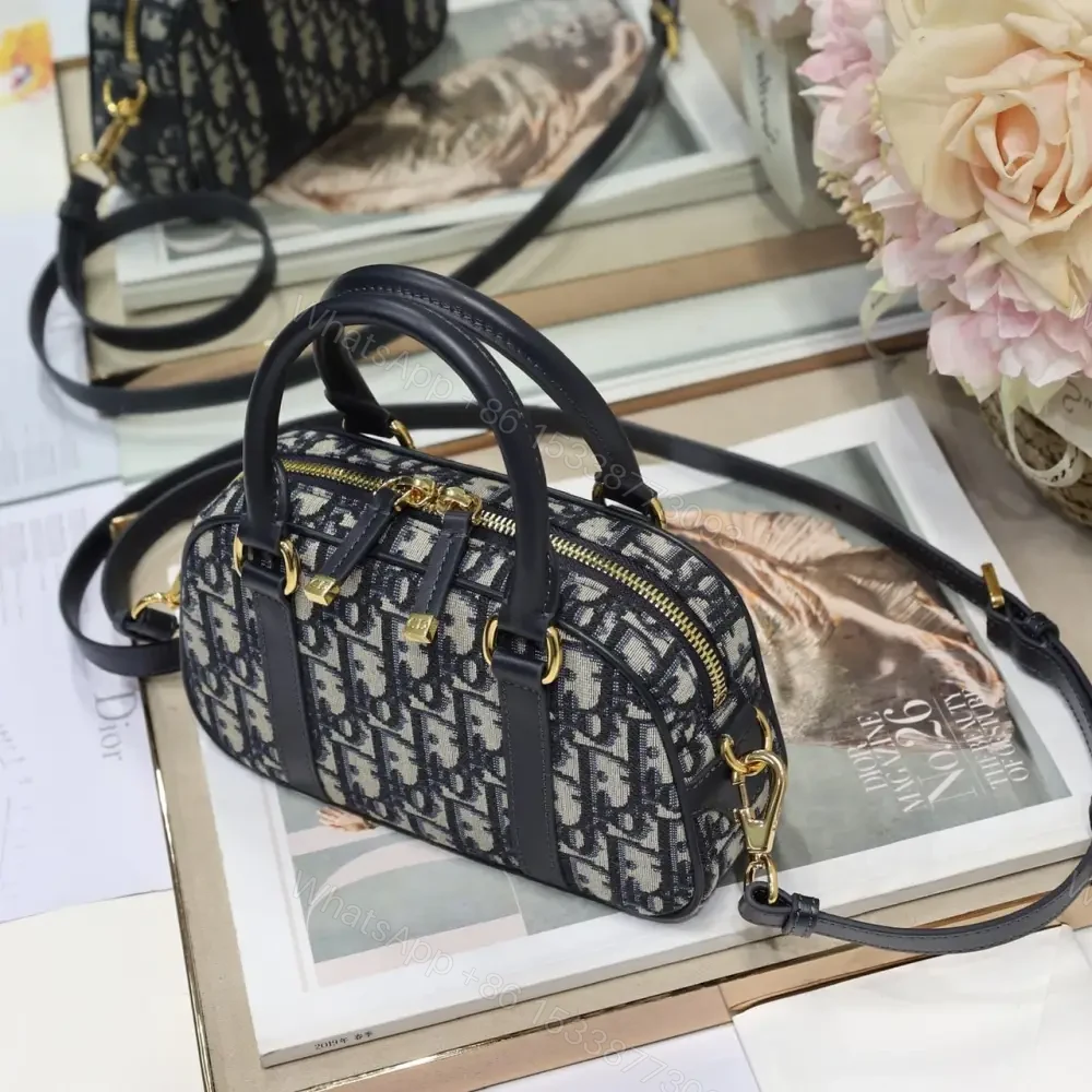 View 4 of 高仿Dior*D-Vibe系列S238M928白色印花手提單肩包藍色Mini免檢版