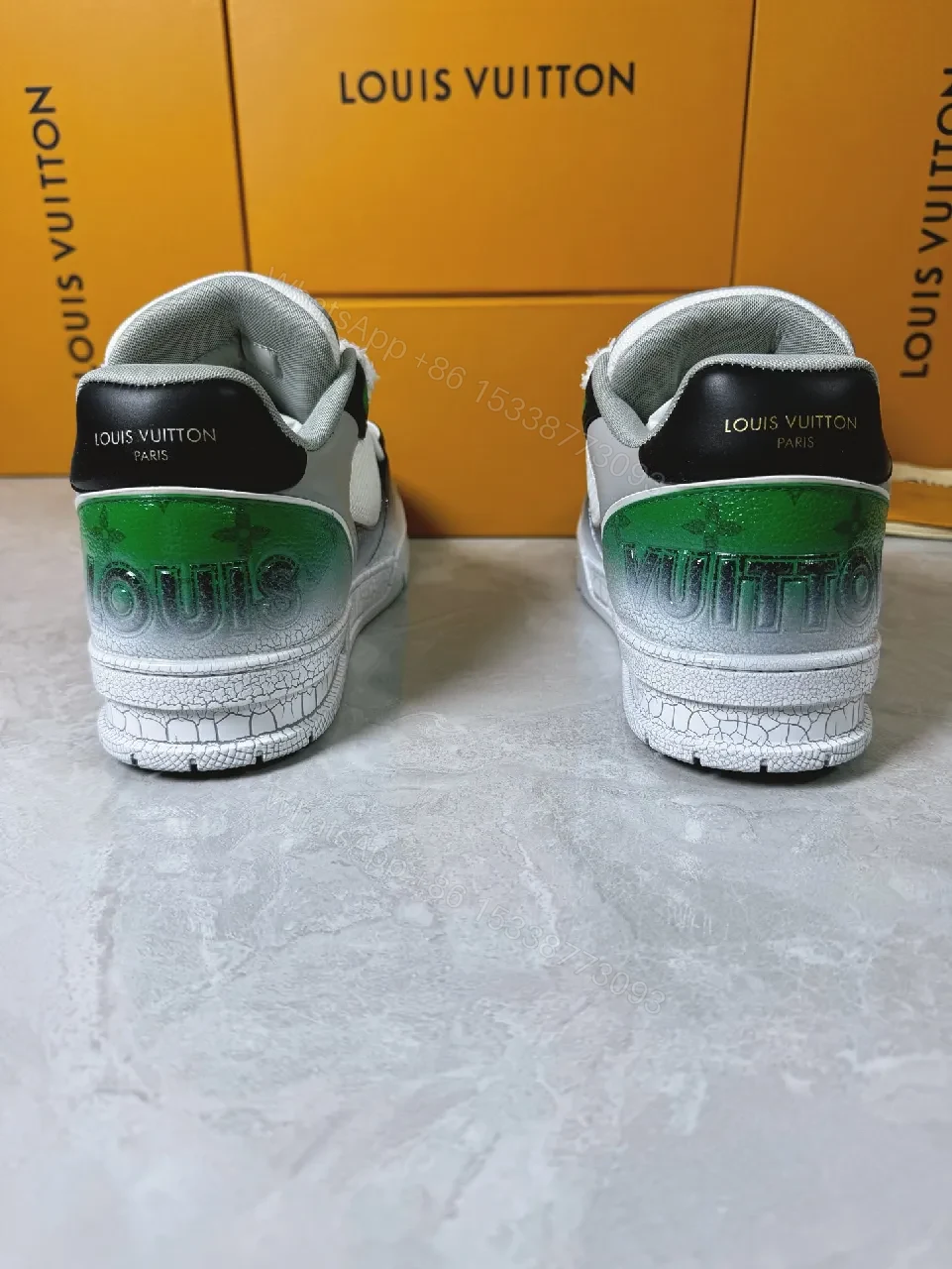 View 3 of Metallic Textured Statement Sneakers with Luxe Accents