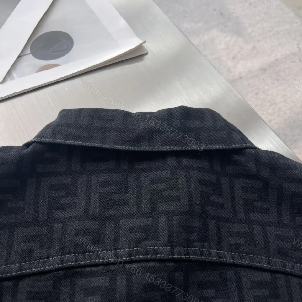 View 6 of Monogram Denim Jacket: Structured Luxury, Everyday Edge