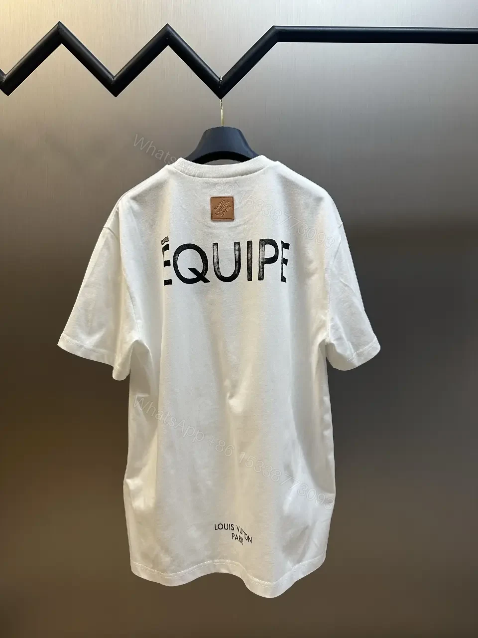 View 9 of Minimalist LV.M. Tee: Premium Cotton, Relaxed Fit, White