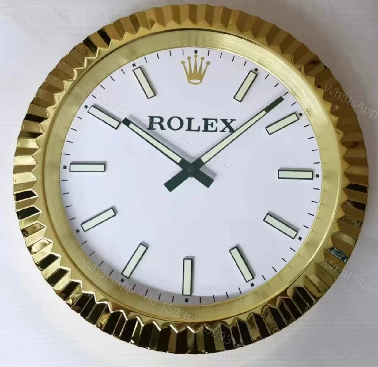 ROLEX WALL CLOCK – DATEJUST GOLD — view 1