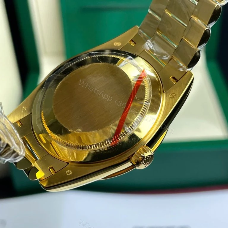 View 5 of Day-Date 40mm Super Clone Gold Wrapped Moissanite Diamonds