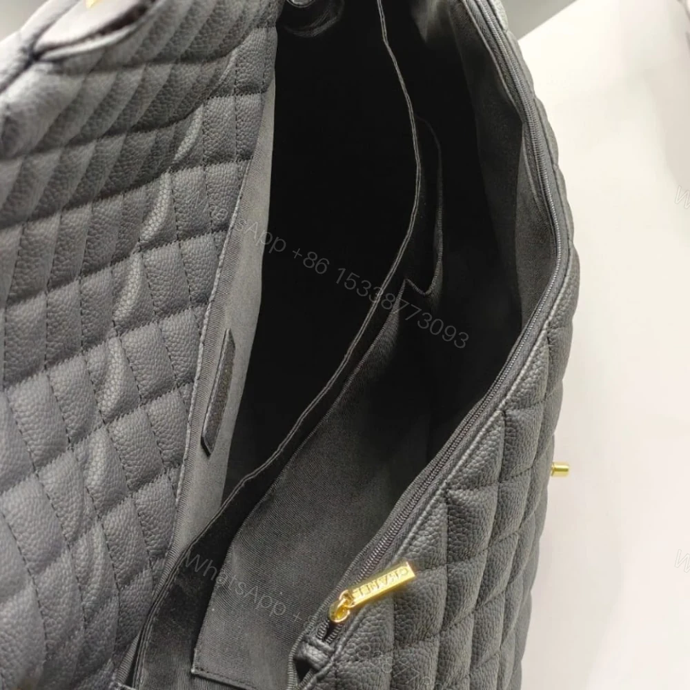 View 4 of CHANEL XXL AIRLINE CLASSIC TRAVEL FLAP BAG CAVIAR BLACK GOLD HARDWARE 46CM