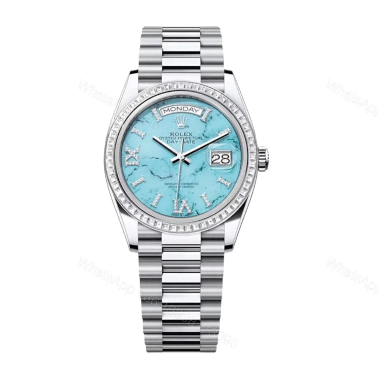 Superclone Rolex Day-Date Turquoise Dial 128396TBR 36 mm — view 1