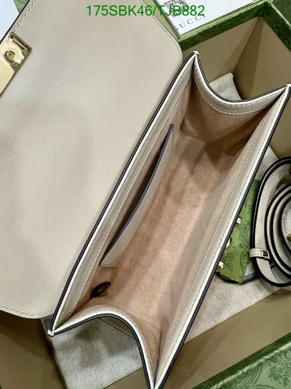 View 17 of Gucci Padlock GG Supreme Canvas Small Shoulder Bag in White – BV517