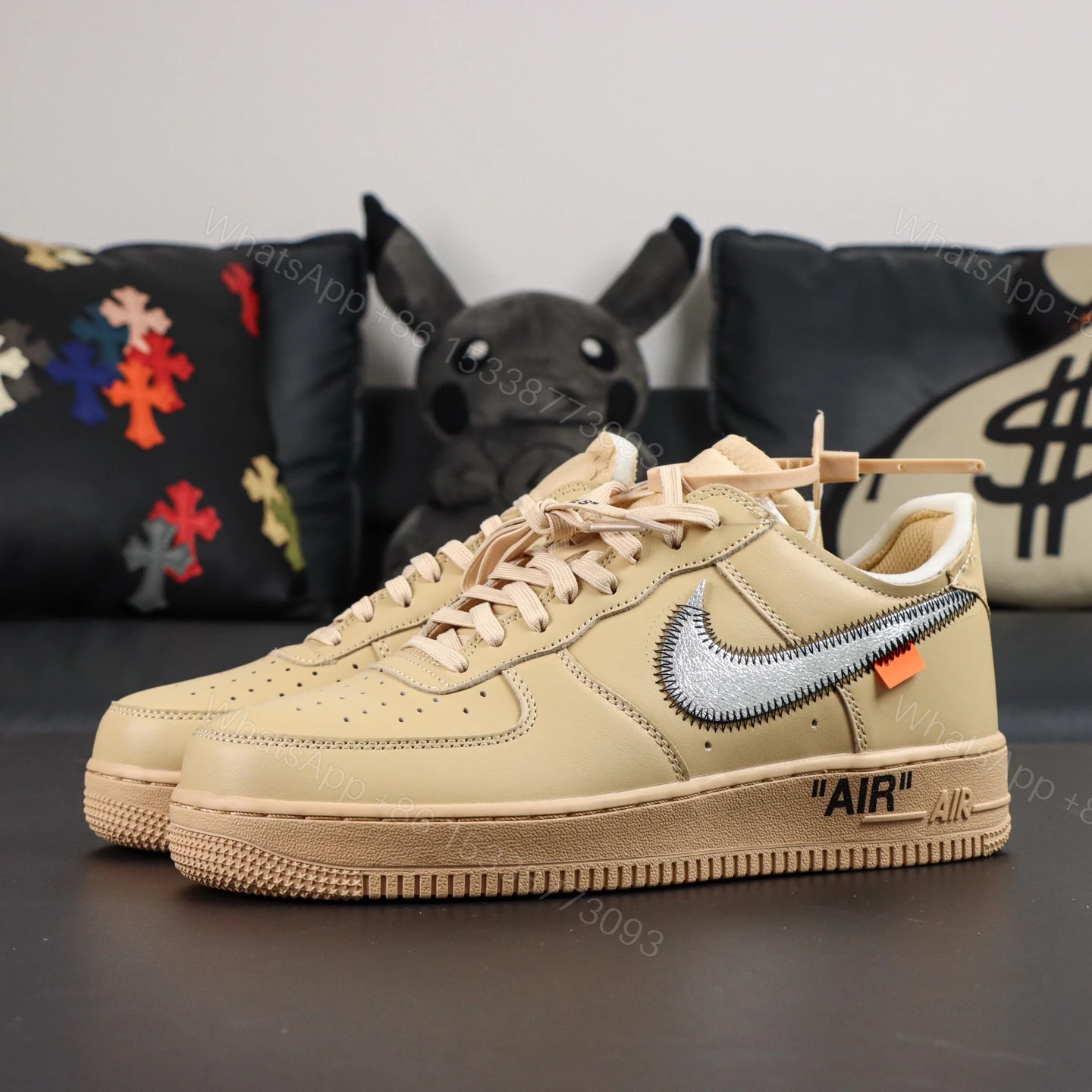 View 8 of Off White x Air Force 1 Desert Tan Reps
