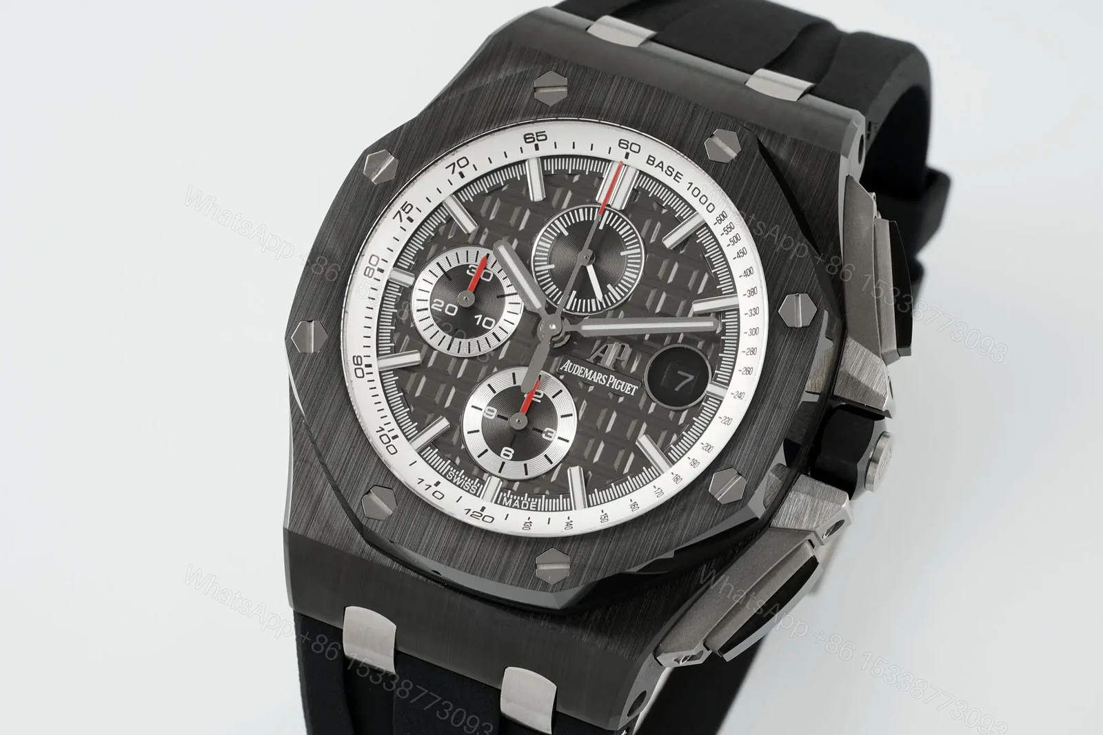 View 3 of JH Factory Royal Oak Offshore 26400 Series Watch – Black Ceramic, Chronograph Style
