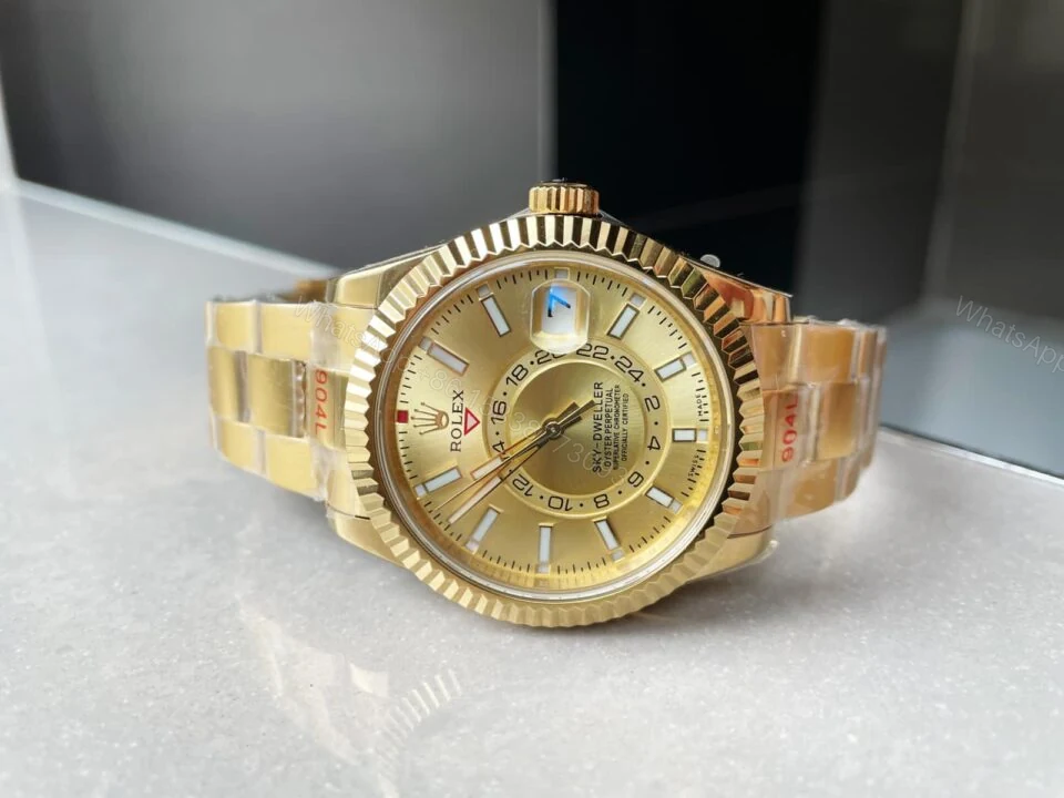 View 3 of Noob FACTORY 1:1 Rolex Sky-Dweller 326934 SS Best Edition Gold Dial A23J ?330.00