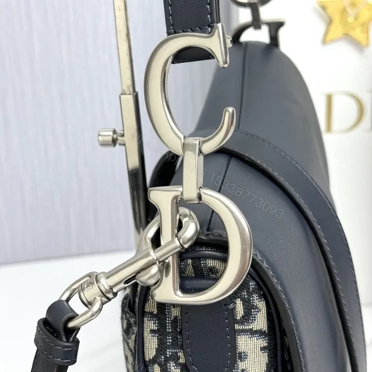 View 3 of Chic City Saddle Bag: Monogramed Teardrop Luxury Bag