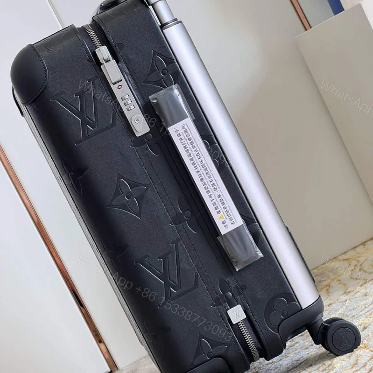View 7 of Louis Vuitton Horizon 55 Carry On Suitcase Monogram Empreinte Giant Black 55Cm M46115