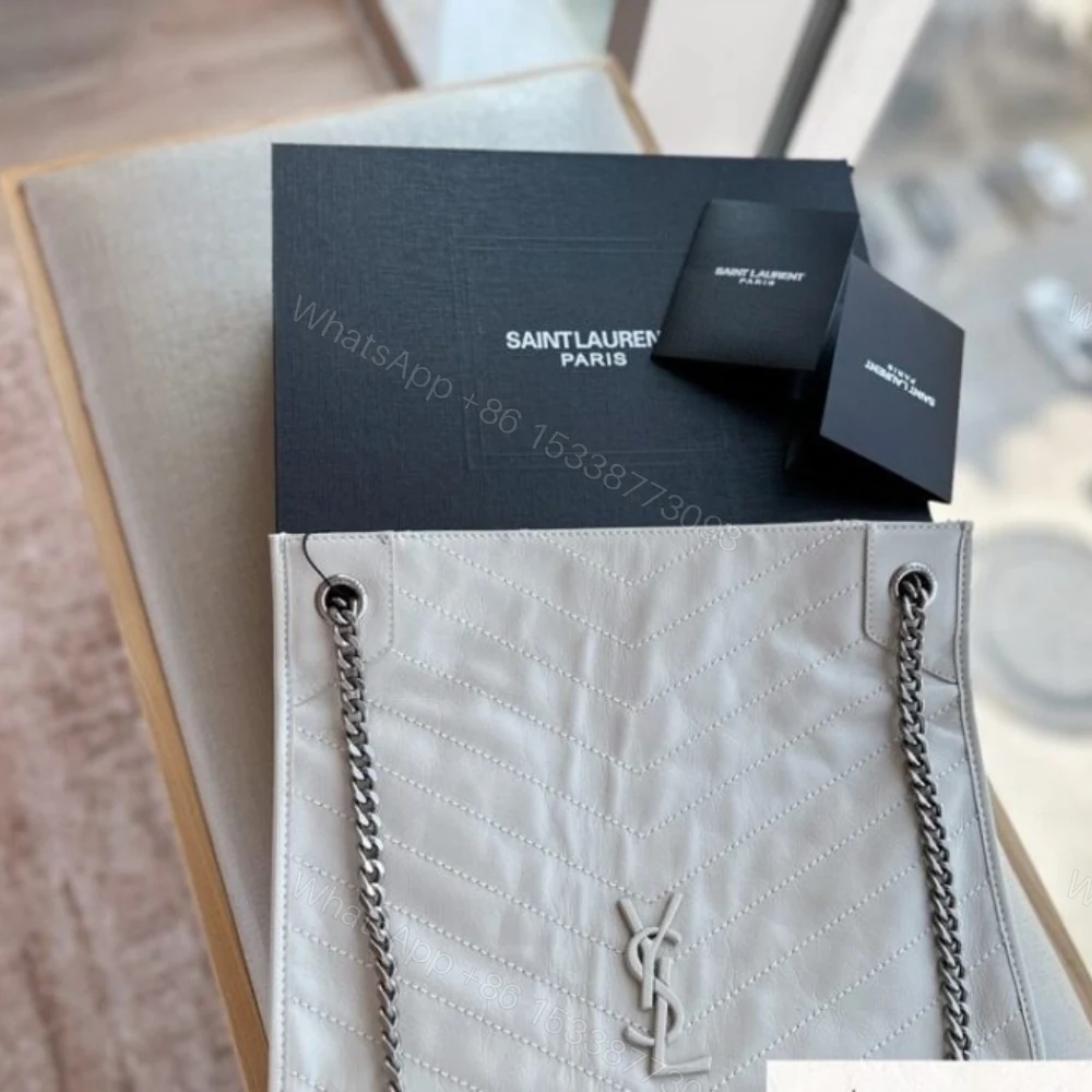 View 4 of Saint Laurent Medium Niki Shopping Bag White 32Cm