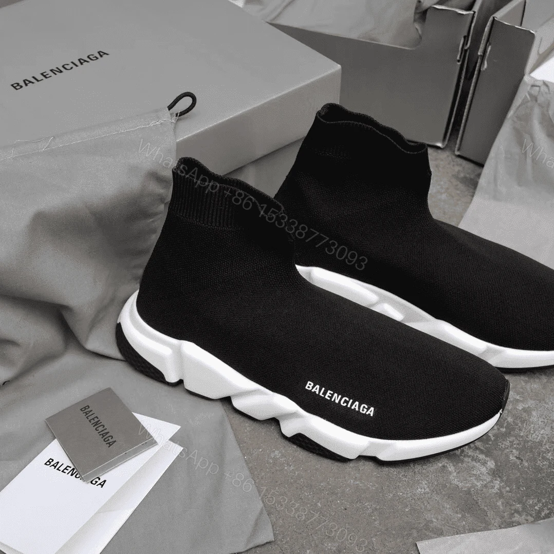 View 6 of BALENCIAGA SPEED TRAINER BLACK WHITE – BB10