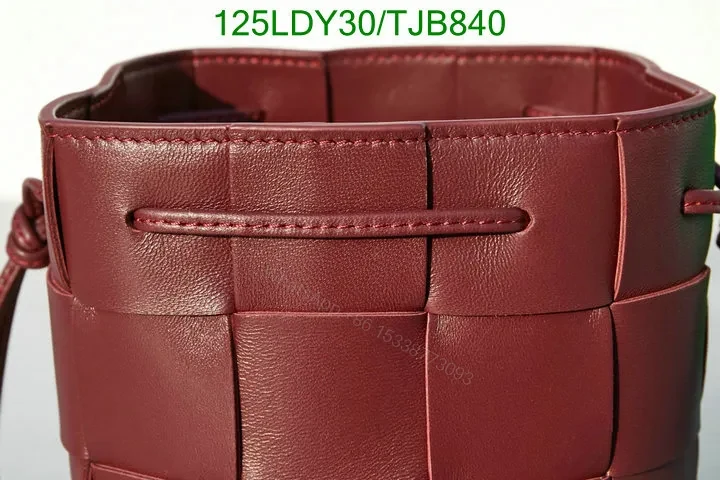 View 83 of Bottega Veneta Small Cross-Body Bucket Bag in Red BVF4722
