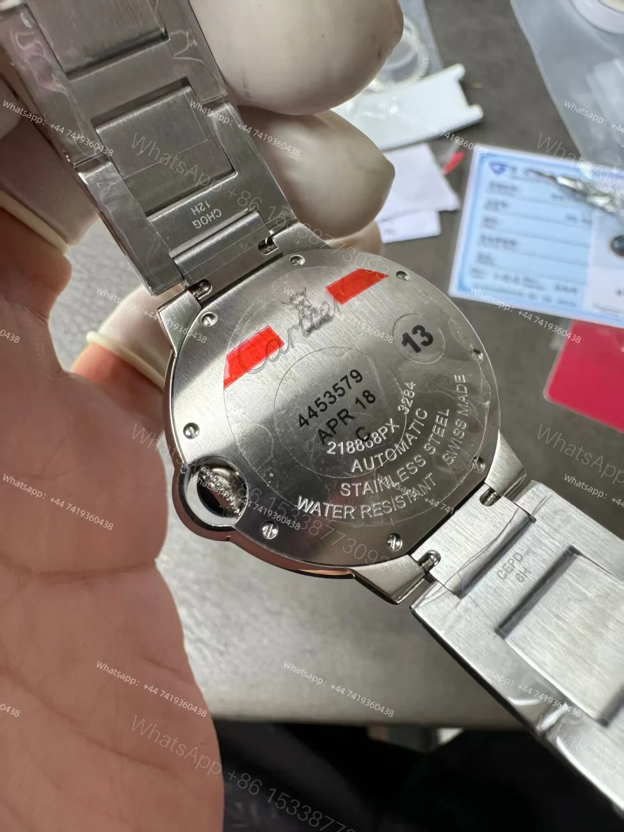 View 12 of Cartier Super Clone Ballon Bleu Diamond bezel 42MM
