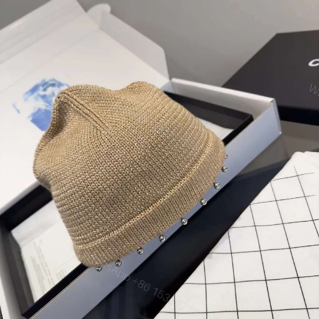 View 6 of Textured Knit Beanie with Signature Detail - Premium Style Beanie