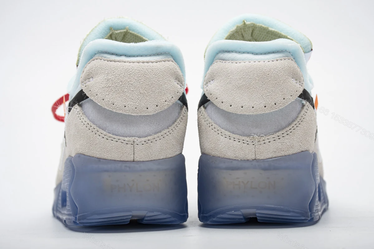 View 4 of Off-White x Nike Air Max 90 “All White” AA7293-100