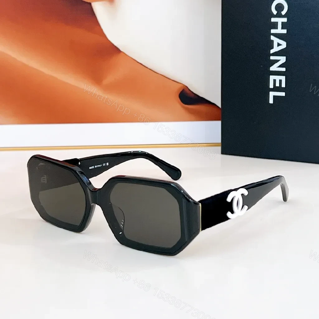 View 3 of Chanel-Inspired Luxe Shield Sunglasses: Modern Geometry, All-Day Comfort