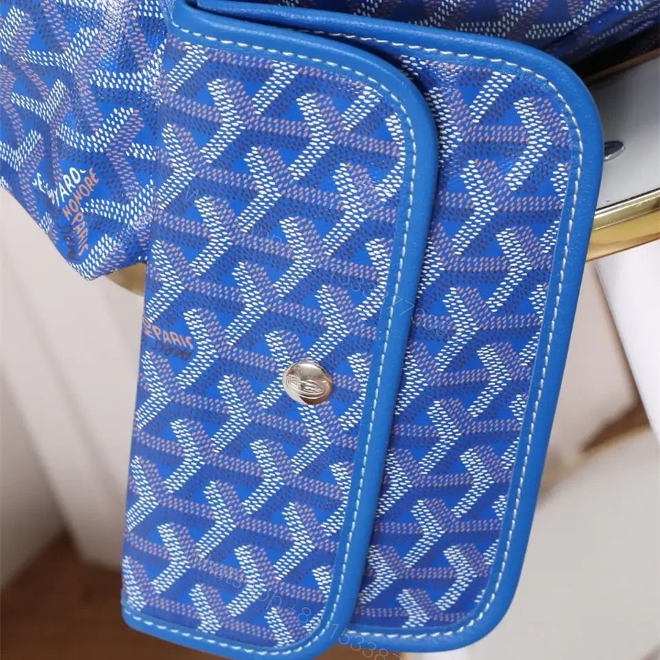 View 10 of 高仿Goyard*STLOUIP6滿印Tote手提袋天藍免檢版小號