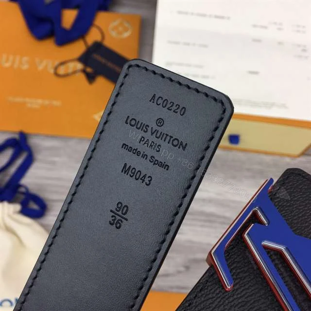View 6 of LOUIS VUITTON INITIALES 40MM REVERSIBLE MONOGRAM CANVAS BELT – B83