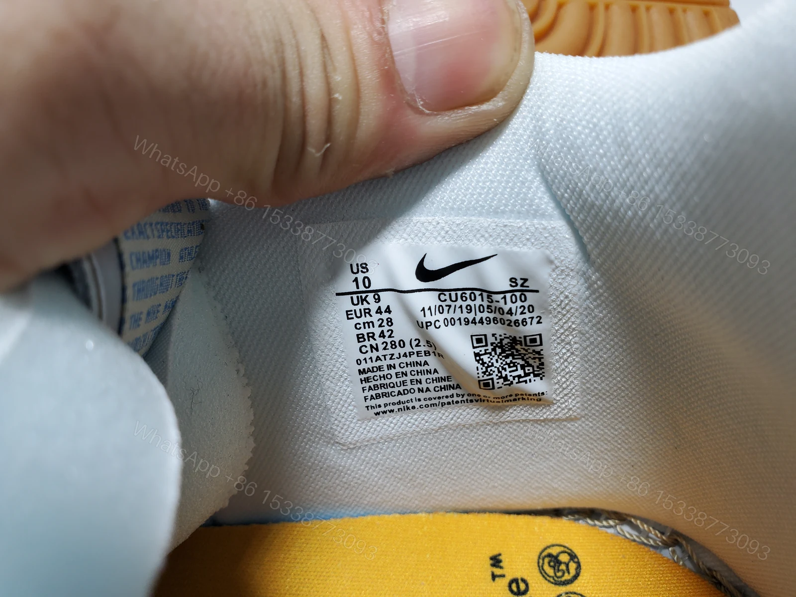 View 3 of Nike Air Low Rubber Dunk Off-White UNC
