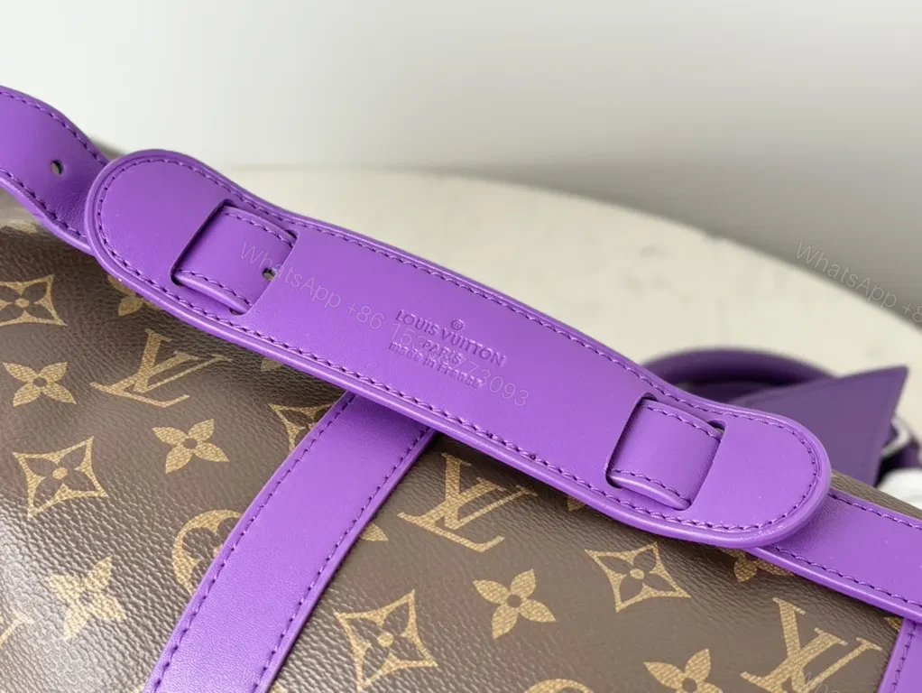 View 8 of Bold Monogram Carryall: Violet Accent Travel Bag