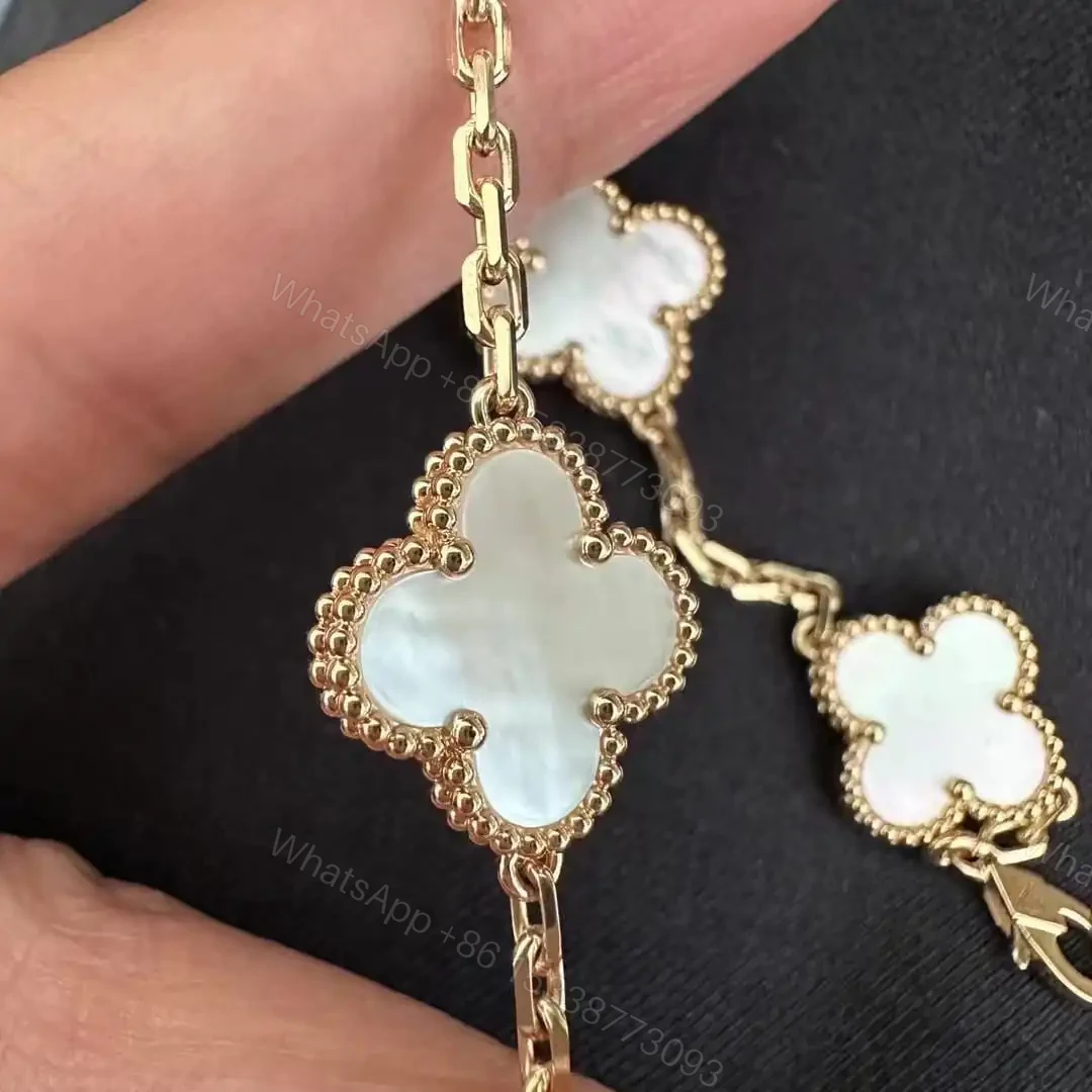View 16 of 高仿首飾VanCleef&Arpels*RF41800貝母黃金手鏈