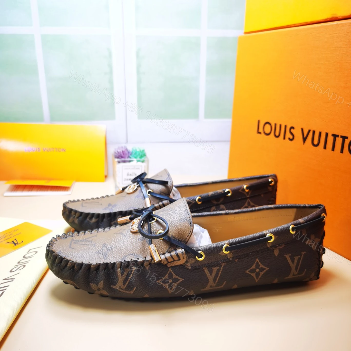 View 2 of LOUIS VUITTON GLORIA LOAFERS BROWN 1ABV23