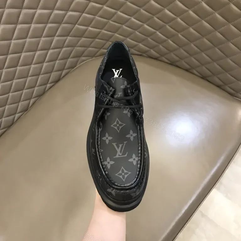 View 5 of Monogram Leather Loafers: Luxe Comfort & Iconic Style