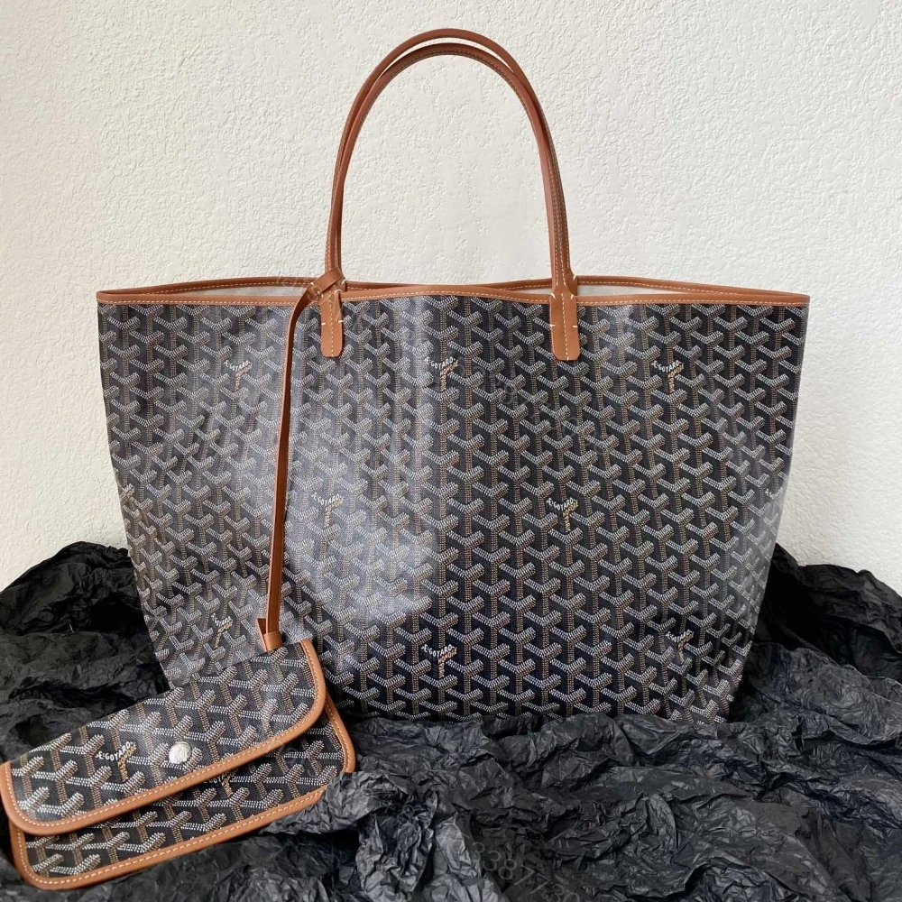 View 2 of 高仿Goyard*STLOUI7滿印Tote媽咪袋棕色大號免檢版