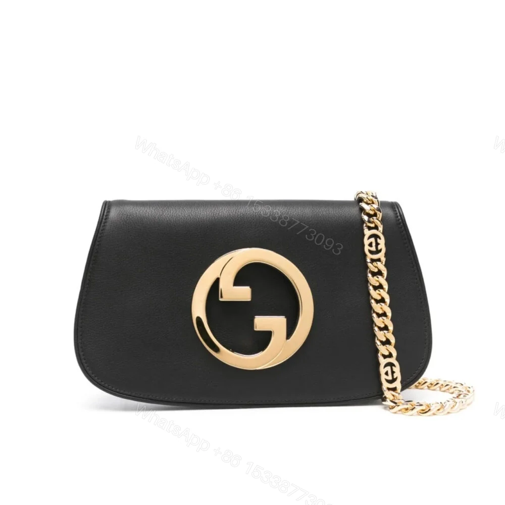 Gucci Blondie Shoulder Bag Black 28Cm 699268 UXX0G 1000 — view 1