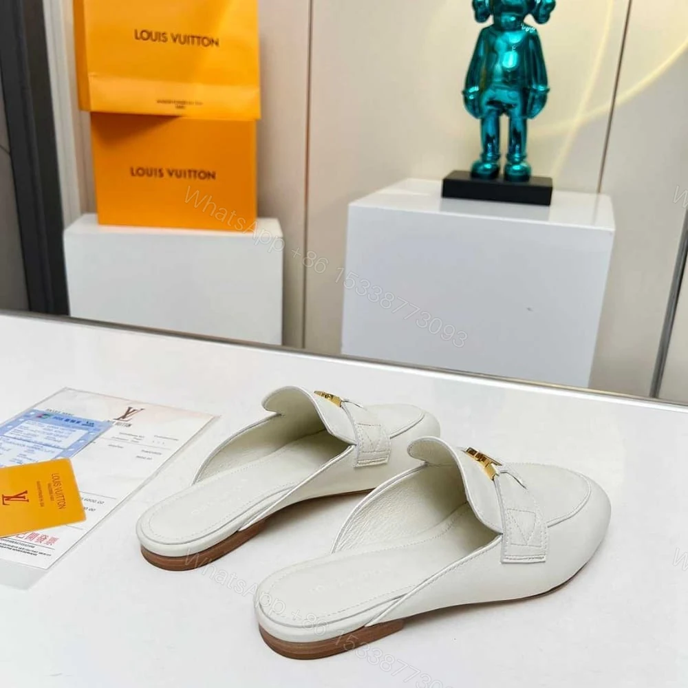 View 5 of LOUIS VUITTON MARE OPEN BACK LOAFER WHITE