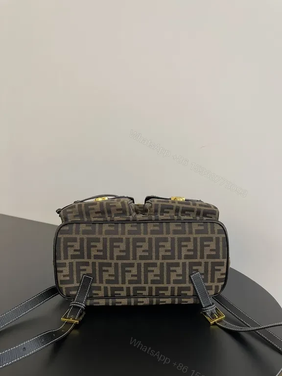 View 9 of Chic Fendi-Pattern Mini Backpack: Day-to-Night Luxury