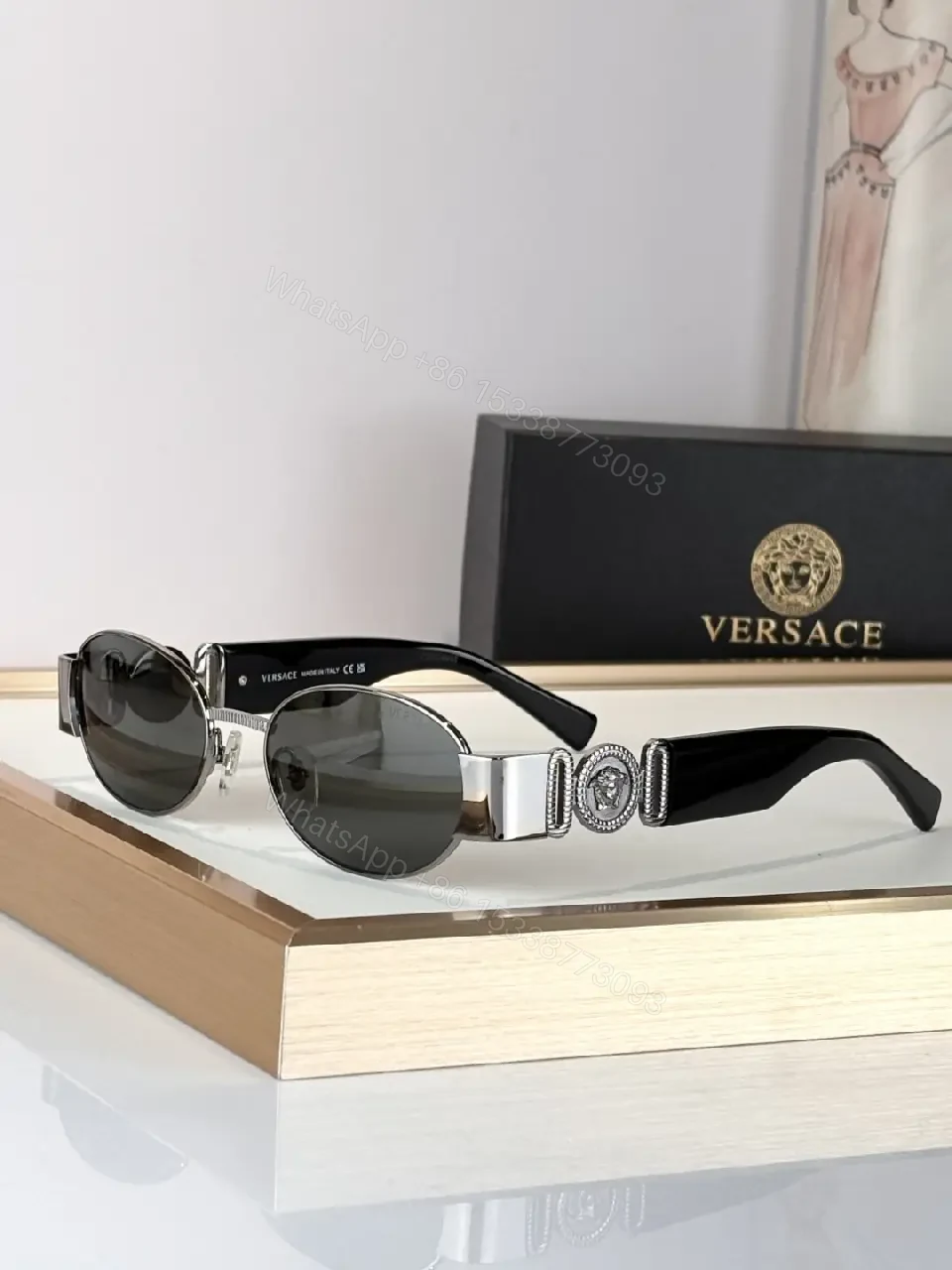 View 4 of Premium Sunglasses: Italian-Inspired Metal Frame, UV400 Lenses