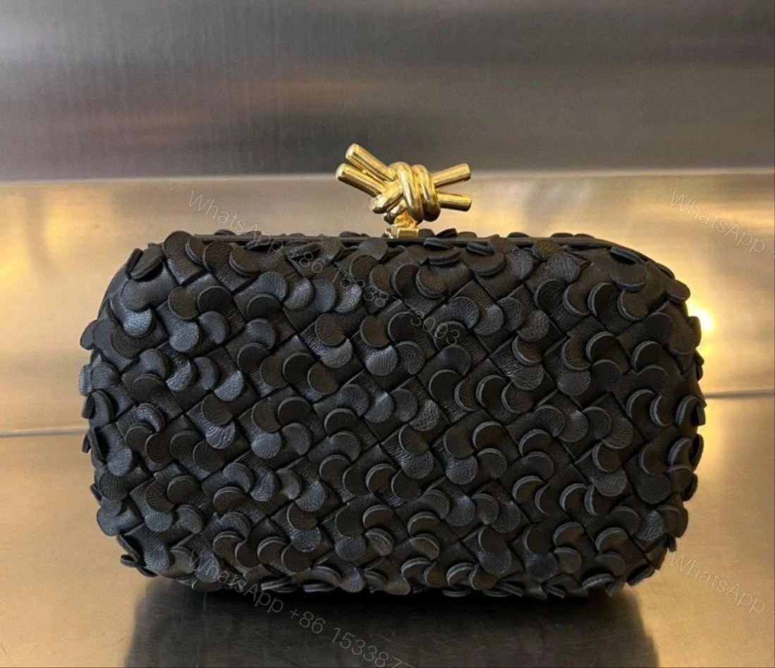 Bottega Veneta Women’s Knot Paillette Clutch Bag — view 1