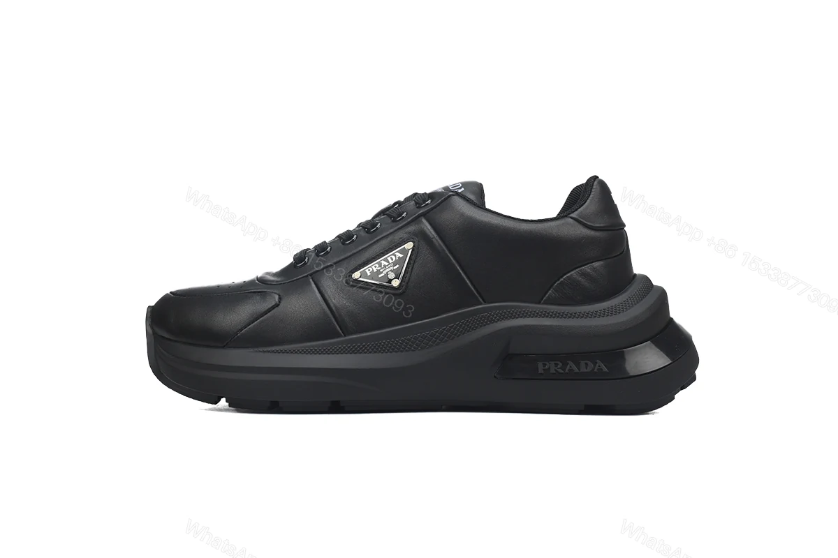 View 6 of Prada Low Top Loafers Black