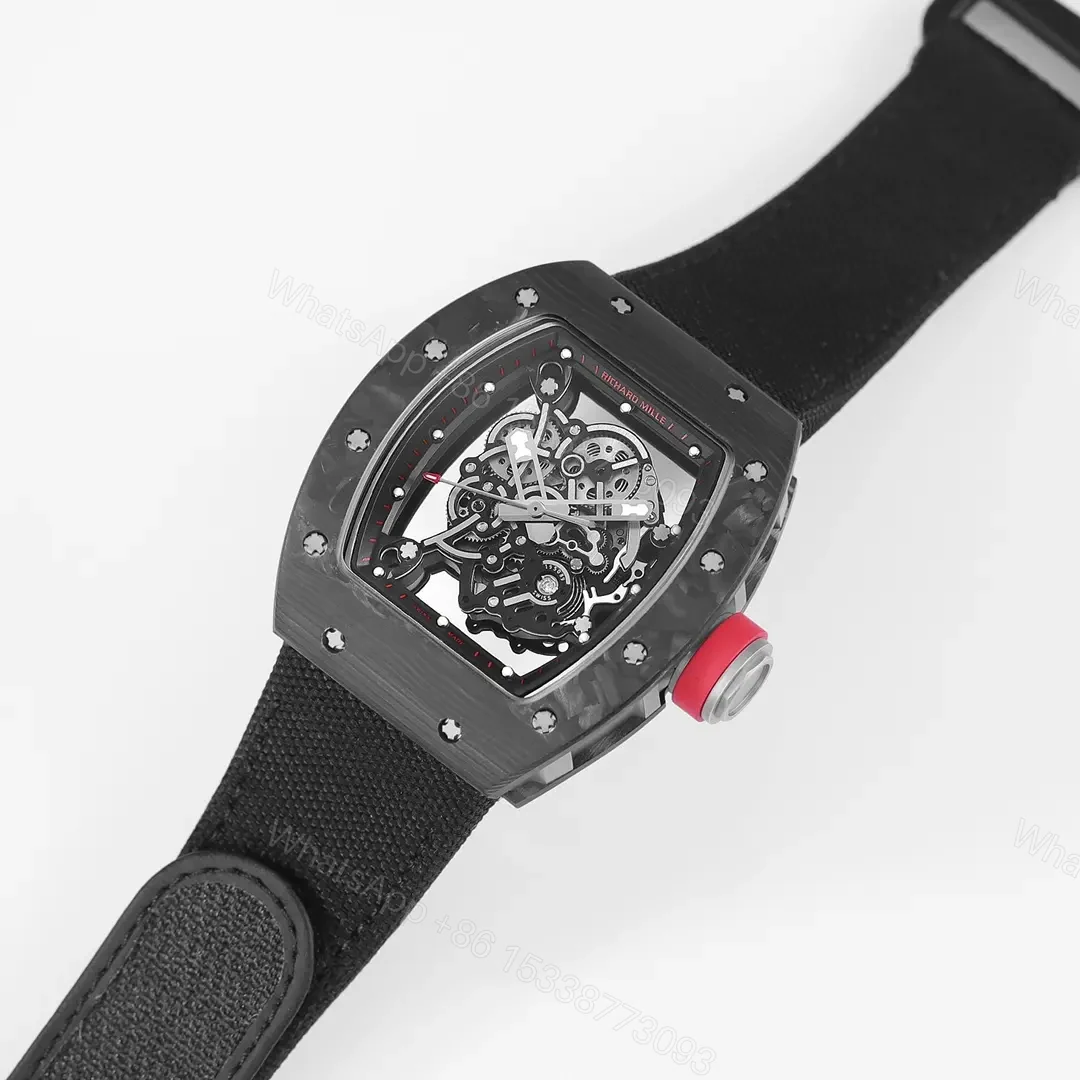 View 5 of JB Factory KU+ Black Carbon Fiber Skeleton Watch