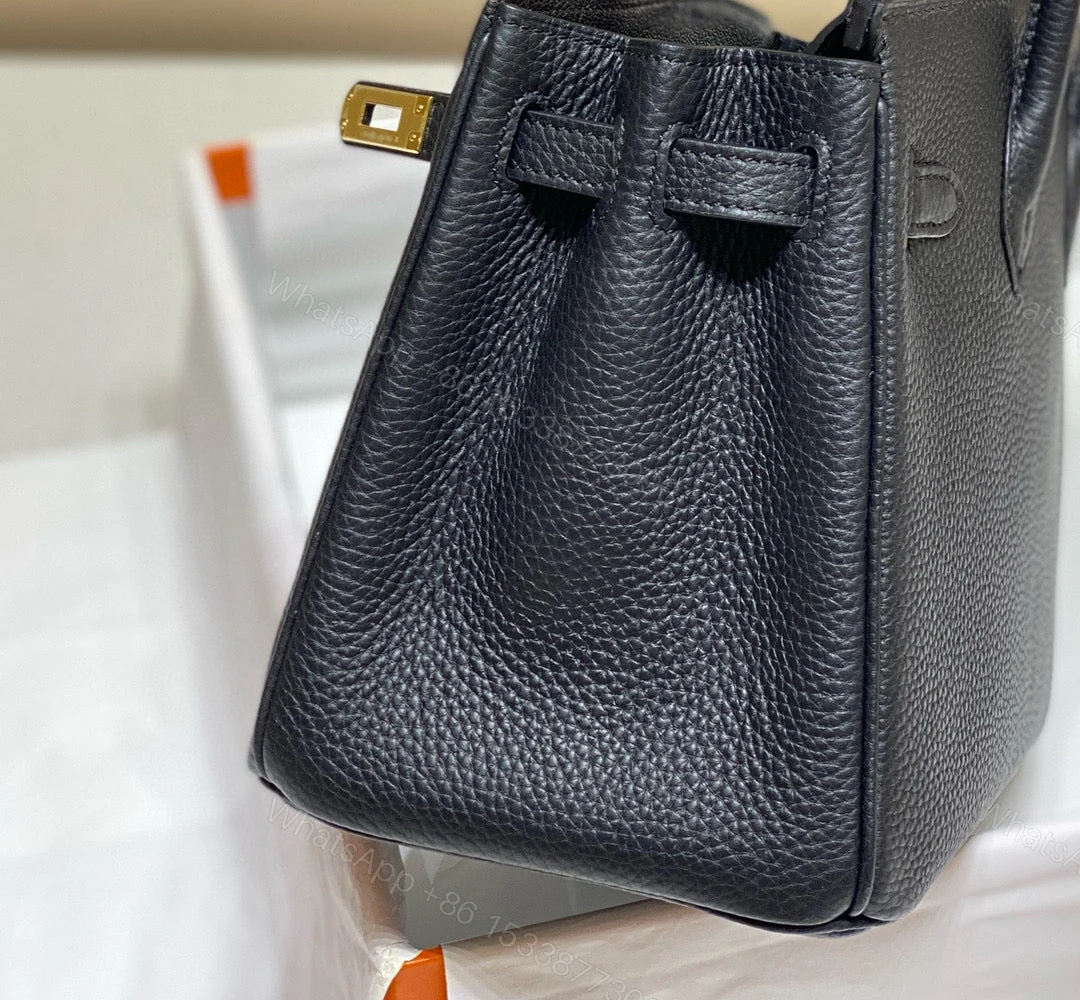 View 4 of HERMES BIRKIN 30CM IN BLACK TOGO LEATHER GOLD HARDWARE