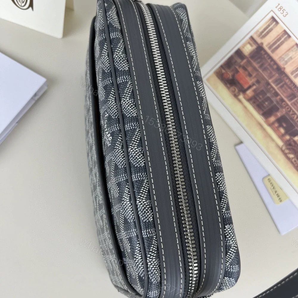View 9 of 高仿Goyard*CAPVEP2相機郵差包灰色小號免檢版