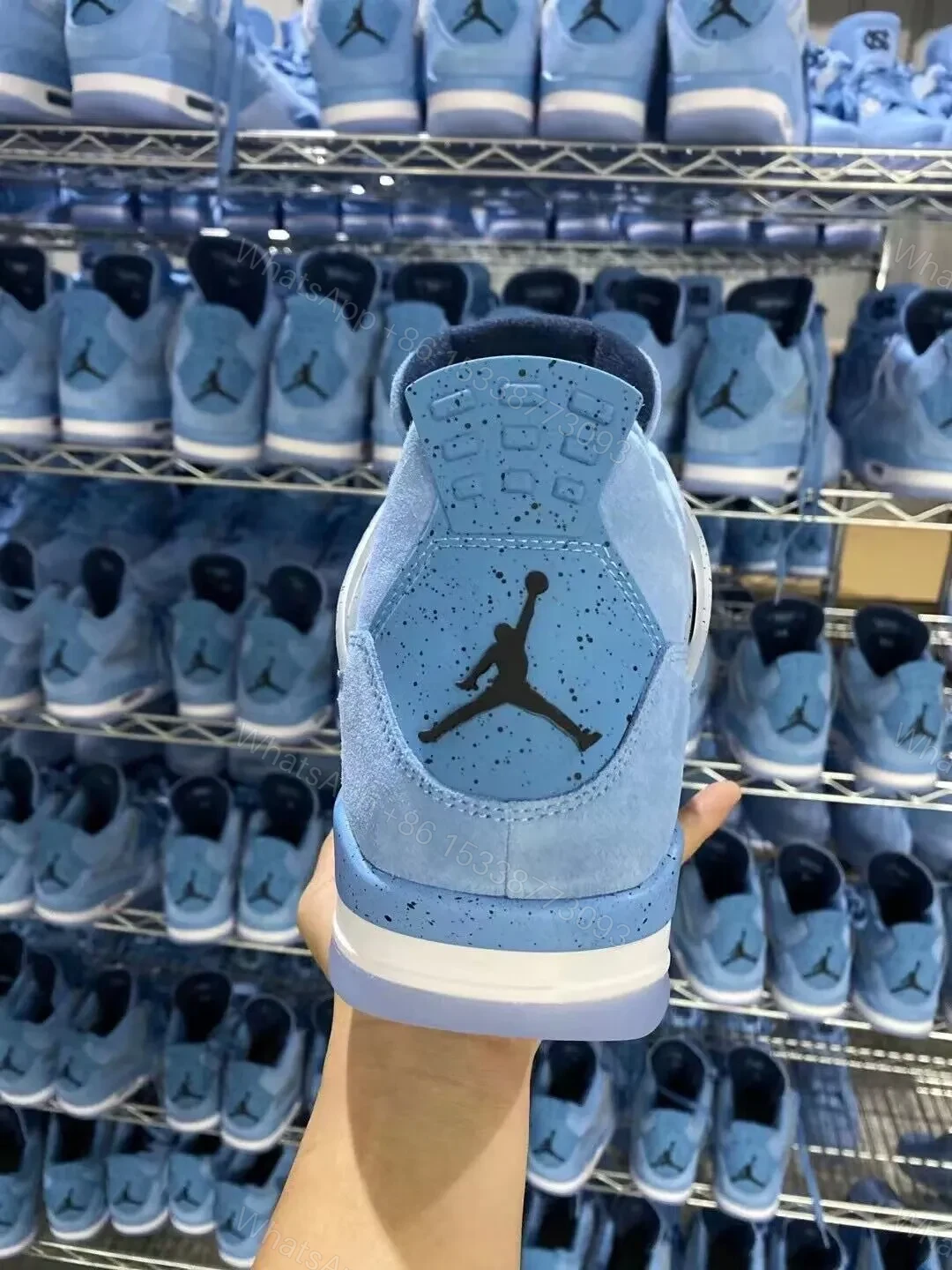 View 8 of AIR JORDAN 4 new “university blue” Reps