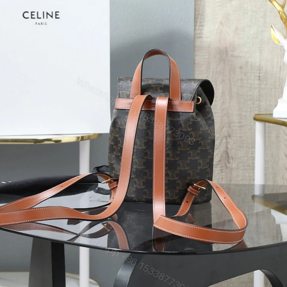View 3 of BACKPACK CELINE BONNIE IN Triomphe Canvas and calfskin