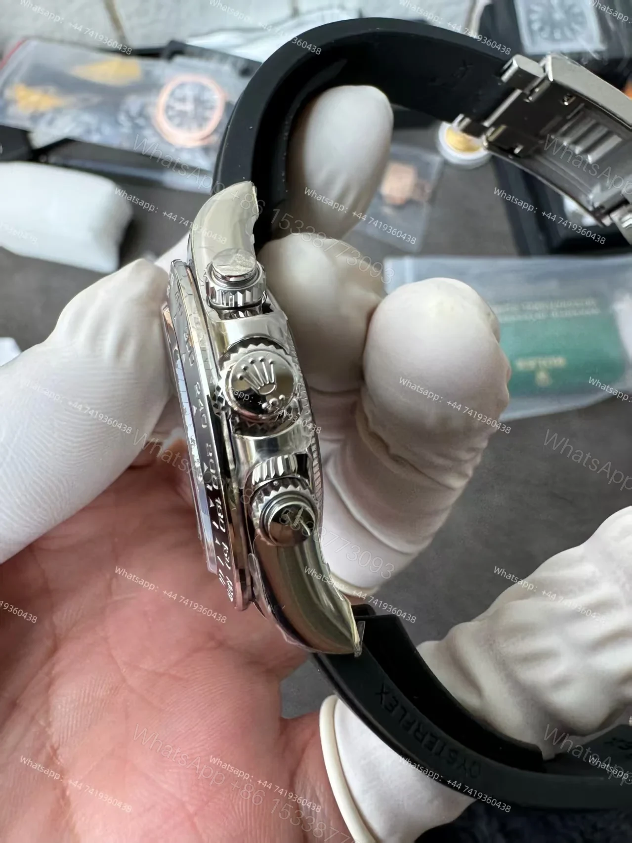 View 8 of Rolex Super Clone Daytona M126519LN-0004 Diamond Dial 4131 Movement