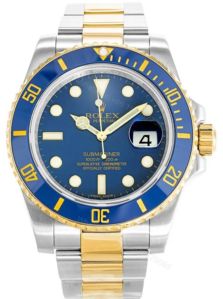 Superclone Rolex Submariner Blue Dial 116613LB “Bluesy” — view 1