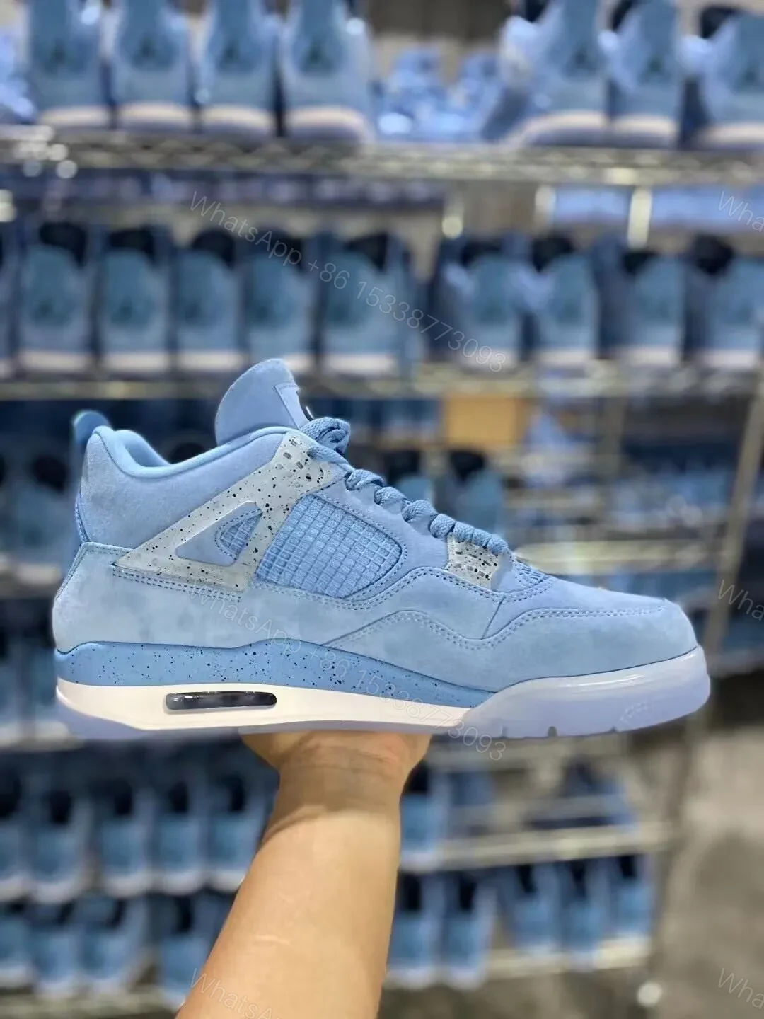 View 4 of AIR JORDAN 4 new “university blue” Reps