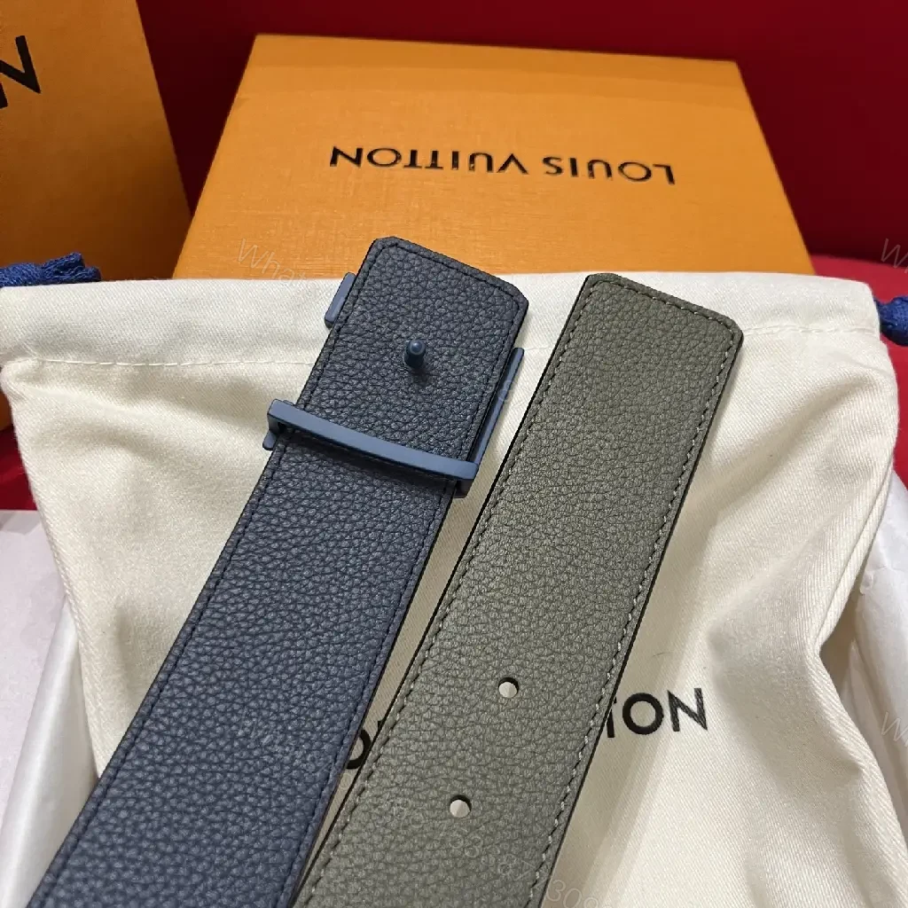 View 11 of Minimalist Luxury Belt with Bold LV Hardware: Refined Everyday Edge